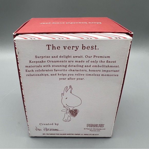 HALLMARK Keepsake 2019 FOR THE LOVE OF WOODSTOCK Peanuts Gang CHRISTMAS ORNAMENT - Picture 2 of 5